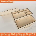 Caja de joyería de corte láser - Organizador de almacenamiento elegante para el hogar y oficina