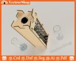 Caja de vino de corte láser - Archivos DXF, SVG, AI, PDF para decoración y almacenamiento - Imagen 6