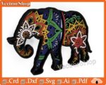 Mandala de Elefante Multicapa - Diseño de Corte Láser para Decoración de Paredes y Proyectos DIY - Imagen 4