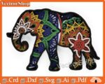 Mandala de Elefante Multicapa - Diseño de Corte Láser para Decoración de Paredes y Proyectos DIY - Imagen 5