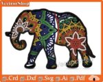 Mandala de Elefante Multicapa - Diseño de Corte Láser para Decoración de Paredes y Proyectos DIY - Imagen 6