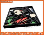 Mesa Multicapa Tanjiro - Decoración de Pared Anime para Corte Láser SVG DXF para Otakus - Imagen 5