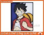 Mesa One Piece Multicapa para Corte Láser CNC - Luffy SVG DXF para Decoración de Anime