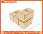 Caja rectangular de tres cuerpos con corte láser - Organizador de hogar y almacenamiento decorativo - Imagen 6