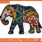 Mandala de Elefante Multicapa - Diseño de Corte Láser para Decoración de Paredes y Proyectos DIY