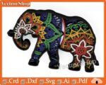 Mandala de Elefante Multicapa - Diseño de Corte Láser para Decoración de Paredes y Proyectos DIY - Imagen 3