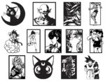 Pack de Vectores para Corte Láser: 110 Cuadros de Anime para CNC y Decoración 3D - Imagen 7