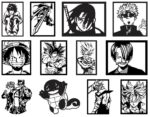 Pack de Vectores para Corte Láser: 110 Cuadros de Anime para CNC y Decoración 3D - Imagen 3