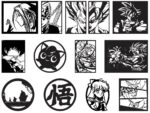 Pack de Vectores para Corte Láser: 110 Cuadros de Anime para CNC y Decoración 3D - Imagen 8