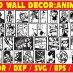 Pack de Vectores para Corte Láser: 110 Cuadros de Anime para CNC y Decoración 3D