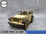 Archivos Jeep Wrangler 3mm Cnc laser cut Dxf, Ai, Cdr, Pdf, Svg