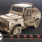 Archivos Land Rover Defender 3mm Cnc laser cut Dxf, Ai, Cdr, Pdf, Svg