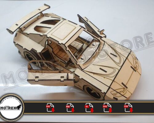 Archivos Mazda RX7 Tokyo Drift 3mm - Plantilla CNC Corte Láser en DXF, AI, CDR, PDF, SVG