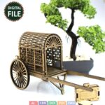 Rompecabezas 3D de Carro de Madera para Corte Láser - Planos DXF y SVG para Decoración DIY - Imagen 6