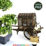 Rompecabezas 3D de Carro de Madera para Corte Láser - Planos DXF y SVG para Decoración DIY - Imagen 4