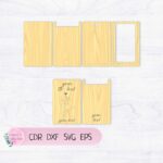 Sobre de regalo para dinero para bodas - Archivos SVG, DXF, CDR, EPS, Planos Vectoriales, Descarga Instantánea - Imagen 8