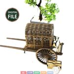 Rompecabezas 3D de Carro de Madera para Corte Láser - Planos DXF y SVG para Decoración DIY - Imagen 3