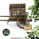 Rompecabezas 3D de Carro de Madera para Corte Láser - Planos DXF y SVG para Decoración DIY - Imagen 5