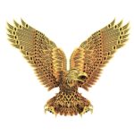 Arte de pared en 3D de águila para corte láser, archivos DWG, DXF, SVG y CDR, decoración interior única - Imagen 2