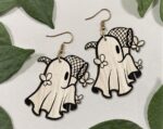 Pendientes de Fantasmas en SVG para Corte Láser - Joyería Espeluznante de Madera - Imagen 8