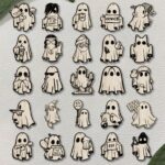 Pendientes de Fantasmas en SVG para Corte Láser - Joyería Espeluznante de Madera