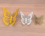 Mariposas 3D: Pack de 9 SVG, DXF, PDF, CDR, AI para Corte Láser y Glowforge - Decoración 1/8" - Imagen 3