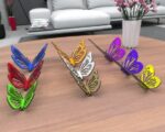 Mariposas 3D: Pack de 9 SVG, DXF, PDF, CDR, AI para Corte Láser y Glowforge - Decoración 1/8"