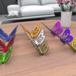Mariposas 3D: Pack de 9 SVG, DXF, PDF, CDR, AI para Corte Láser y Glowforge - Decoración 1/8"