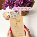 Sobre de regalo para dinero para bodas - Archivos SVG, DXF, CDR, EPS, Planos Vectoriales, Descarga Instantánea