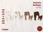 Plantilla 3D de Elefante Mandala para Corte Láser en MDF y Contrachapado - Archivo DXF/SVG - Imagen 2