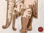 Plantilla 3D de Elefante Mandala para Corte Láser en MDF y Contrachapado - Archivo DXF/SVG - Imagen 5
