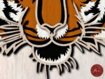 Archivo Digital de Corte Láser 3D de Cabeza de Tigre Multicapa - Plantilla Mandala en DXF y SVG - Imagen 5