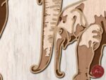 Plantilla 3D de Elefante Mandala para Corte Láser en MDF y Contrachapado - Archivo DXF/SVG - Imagen 4