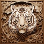 Diseño de Tigre en el Bosque V2 para Grabado Láser 3D - Archivo Lightburn Descarga Instantánea