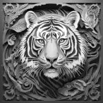 Diseño de Tigre en el Bosque V2 para Grabado Láser 3D - Archivo Lightburn Descarga Instantánea - Imagen 2