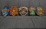Emblemas de casas de magos Harry Potter - Archivos láser para corte en madera y decoración