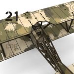 Diseño de archivo cortado por láser de avión biplano 3D - DXF, SVG, AI y CDR para madera - Imagen 6