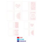 Portada de Cuaderno Rosa y Corazón de San Valentín SVG - Archivos de Corte Láser para Diario de Madera - Imagen 6