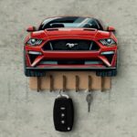 Porta llaves de pared Ford Mustang - Llavero decorativo y funcional para amantes del automóvil