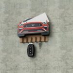 Porta llaves de pared Ford Mustang - Llavero decorativo y funcional para amantes del automóvil - Imagen 7