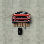 Porta llaves de pared Ford Mustang - Llavero decorativo y funcional para amantes del automóvil - Imagen 4