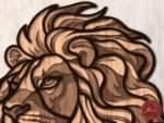 Plantilla 3D de corte láser de león multicapa para madera contrachapada CNC DXF y SVG - Imagen 6