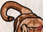 Plantilla de corte láser 3D en capas de puma - Archivos DXF, DWG y SVG para madera contrachapada - Imagen 4