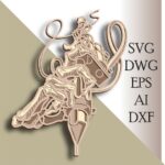 Archivo SVG de Máquina de Tatuaje Multicapa 3D para Corte láser en Madera y Papel