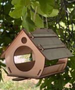 Comedero y casa para pájaros SVG - Plantillas para Cricut y Glowforge en formatos DXF, EPS, PDF, AI - Imagen 6