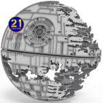 Diseño en 5 Capas Estrella de la Muerte para Corte Láser - Archivos DXF, SVG, AI, CDR - Imagen 4