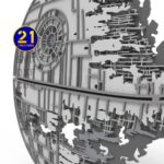 Diseño en 5 Capas Estrella de la Muerte para Corte Láser - Archivos DXF, SVG, AI, CDR - Imagen 5