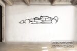 Arte de pared de coche de carreras F1 para corte láser y plasma - Archivo DXF, SVG, EPS descargable