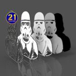 Archivo Cortado por Láser Multicapa Stormtrooper - DXF, SVG, AI, CDR para Decoración y Manualidades - Imagen 2