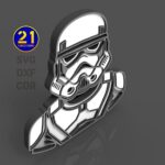 Archivo Cortado por Láser Multicapa Stormtrooper - DXF, SVG, AI, CDR para Decoración y Manualidades - Imagen 6